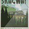 Skagway Train Poster Diamond Painting