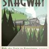 Skagway Train Poster Diamond Painting