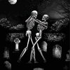 Skeletons Dancing In Graveyard Diamond Painting