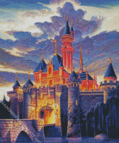 Sleeping Beauty Castle Disney Park Diamond Painting