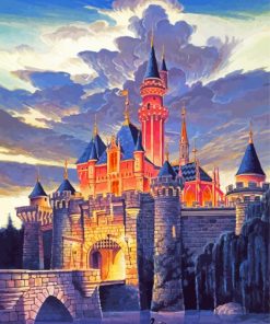 Sleeping Beauty Castle Disney Park Diamond Painting