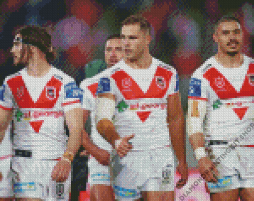 St George Illawarra Dragons Rugby League Players Diamond Painting