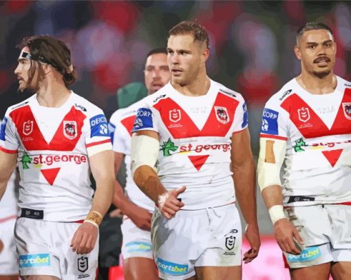 St George Illawarra Dragons Rugby League Players Diamond Painting