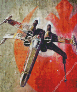 Star Wars Wing Fighter Diamond Painting