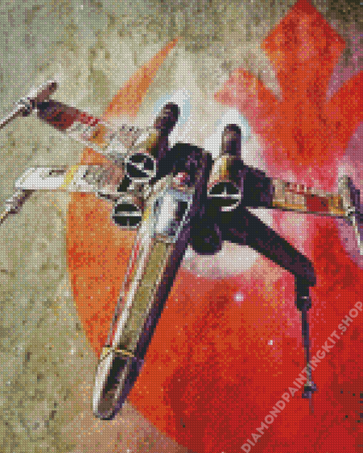 Star Wars Wing Fighter Diamond Painting