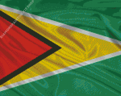 The Guyana Flag Diamond Painting