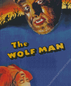 The Wolf Man Poster Diamond Painting