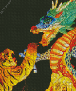 Tiger And Dragon Diamond Painting