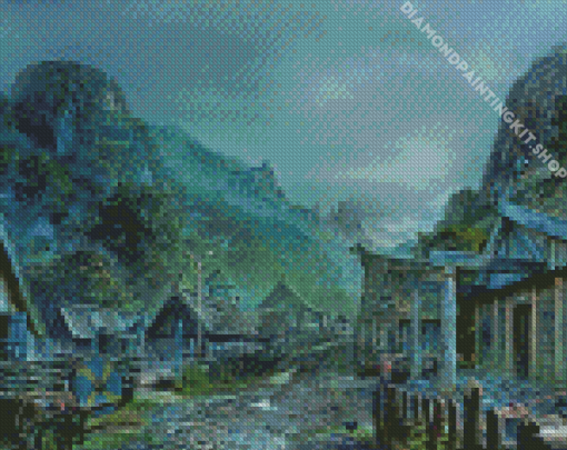 Viking Village Diamond Painting