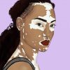 Vitiligo Woman Art Diamond Painting