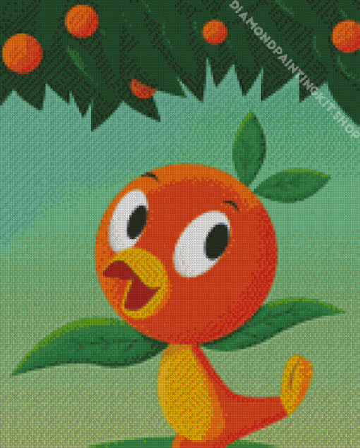 Walt Disney Orange Bird Diamond Painting