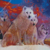 Wolf Pack Art Diamond Painting