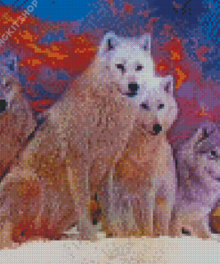 Wolf Pack Art Diamond Painting