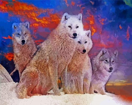 Wolf Pack Art Diamond Painting