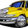 Yellow Tow Truck Diamond Painting