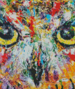 Abstract Mystic Owl Diamond Painting