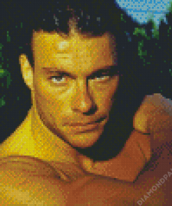 Actor Jean Claude Van Damme Diamond Painting