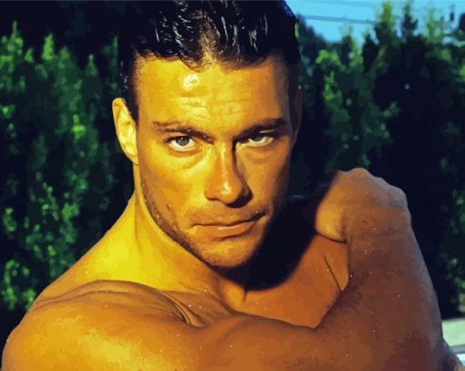 Actor Jean Claude Van Damme Diamond Painting