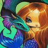 Aesthetic Dragon And Mermaid Diamond Painting