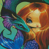 Aesthetic Dragon And Mermaid Diamond Painting