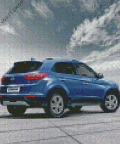 Aesthetic Hyundai Creta Diamond Painting