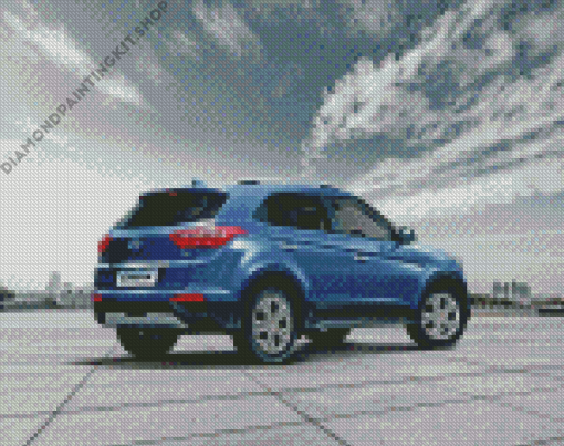 Aesthetic Hyundai Creta Diamond Painting