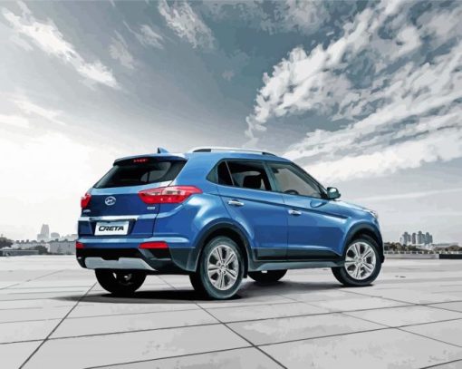 Aesthetic Hyundai Creta Diamond Painting