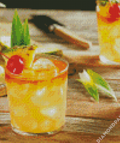 Aesthetic Mai Tai Diamond Painting