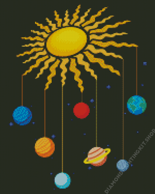 Aesthetic Planets And Stars Art Diamond Painting