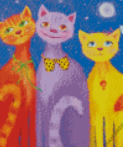 Aesthetic Smile Cat Diamond Painting