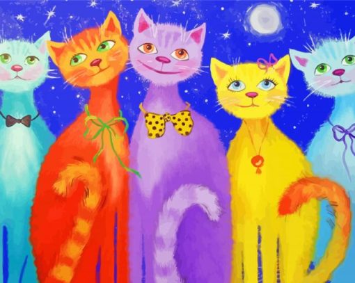 Aesthetic Smile Cat Diamond Painting