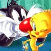 Aesthetic Sylvester And Tweety Diamond Painting