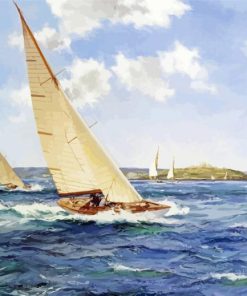 Beautiful Dinghy Sailing Diamond Painting