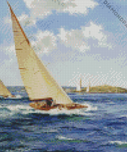 Beautiful Dinghy Sailing Diamond Painting