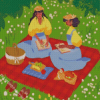 Bestfriends Enjoying Their Picnic Diamond Painting