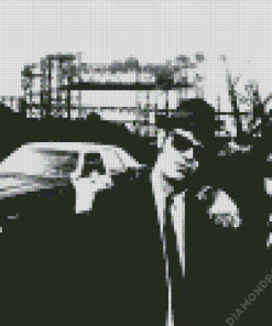 Black And White Blues Brothers Diamond Painting