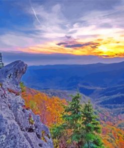 Blowing Rock Landscape Diamond Painting