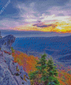 Blowing Rock Landscape Diamond Painting