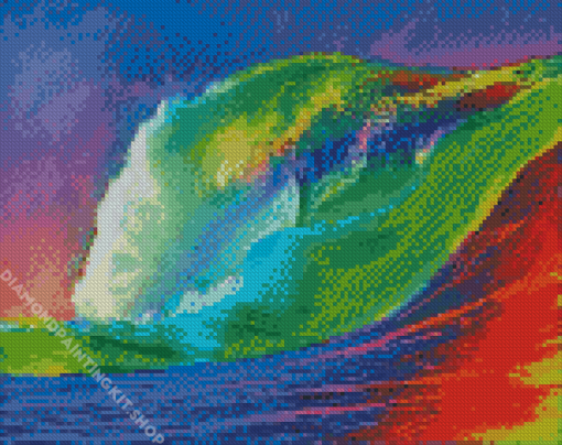 Colorful Waves Diamond Painting