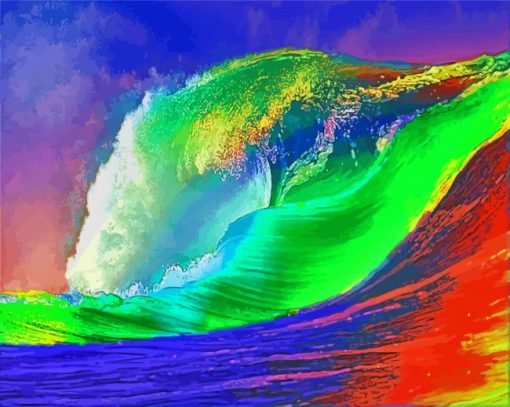 Colorful Waves Diamond Painting