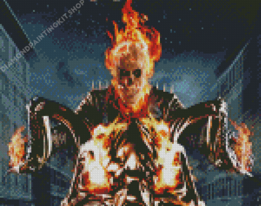 Cool Ghost Rider Diamond Painting