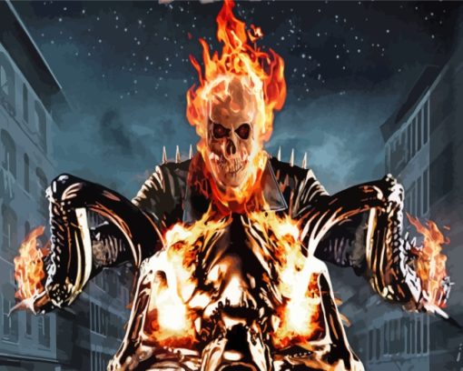 Cool Ghost Rider Diamond Painting