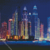 Dubai Marina Skyline Diamond Painting