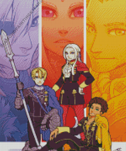 Fire Emblem Three Houses Game Characters Diamond Painting