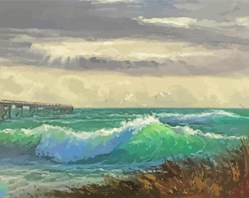 Florida Beach Seascape Diamond Painting