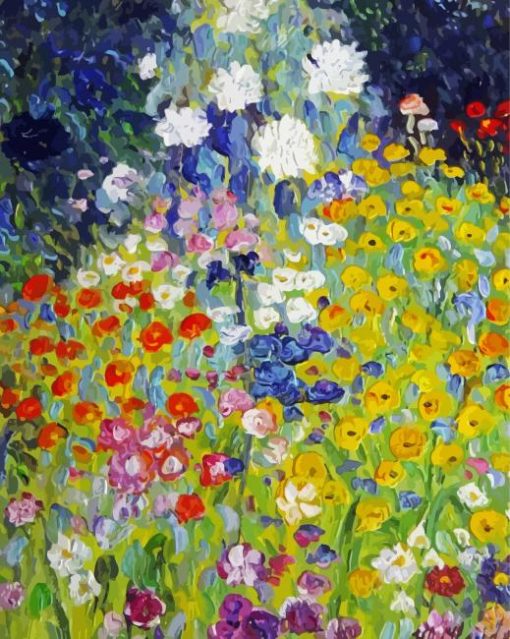 Flower Garden By Klimt Diamond Painting