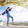 Girl Balancing On Wall Diamond Painting