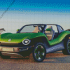 Green Beach Buggy Diamond Painting