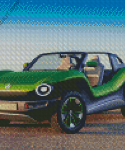 Green Beach Buggy Diamond Painting