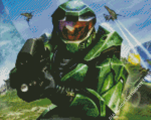 Halo Game Diamond Painting